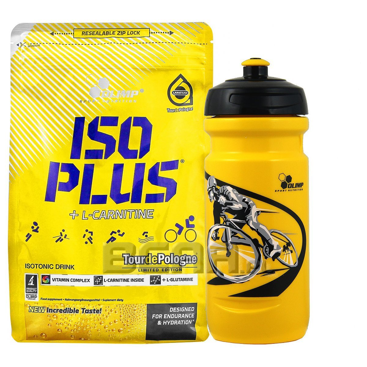 Iso Plus Sport Drink Powder Limited Edition Bidon Olimp 1505g 600ml