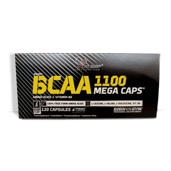 BCAA 1100 Mega Caps 120kaps.