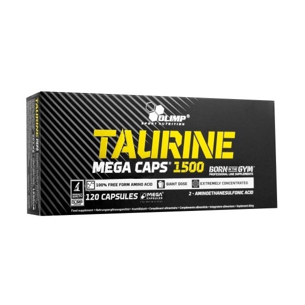 Taurine 1500 Mega Caps 120kaps.