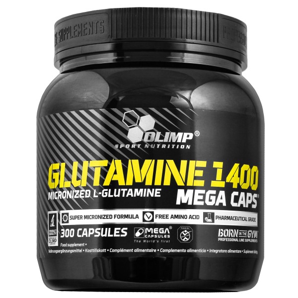 Glutamine 1400 Mega Caps 300kaps.