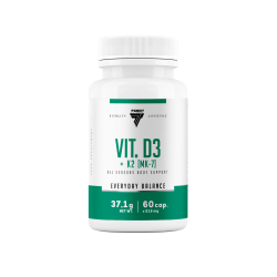 VITALITY LIFESTYLE Vit.D3 + K2 [MK-7] 60kaps.