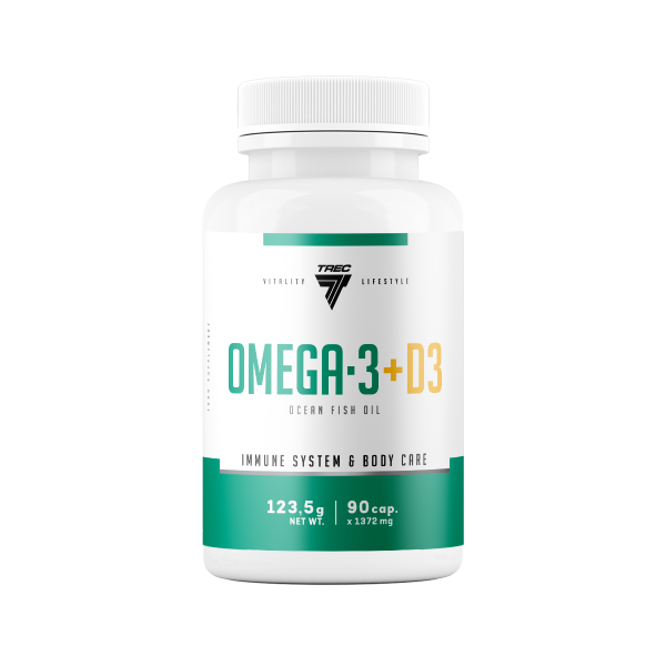 VITALITY LIFESTYLE Omega 3 + D3 90kaps.