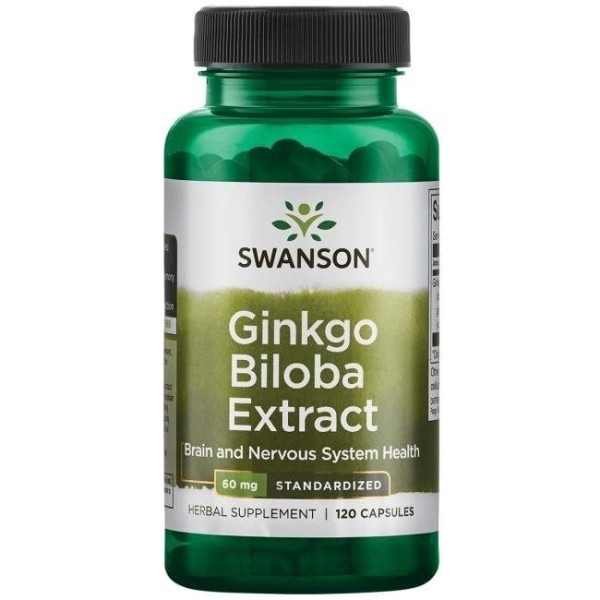 Ginkgo Biloba Extract 60mg 120kaps.