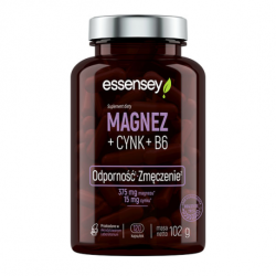 Magnez + Cynk + B6 Na Zmęczenie i Odporność 120kaps.