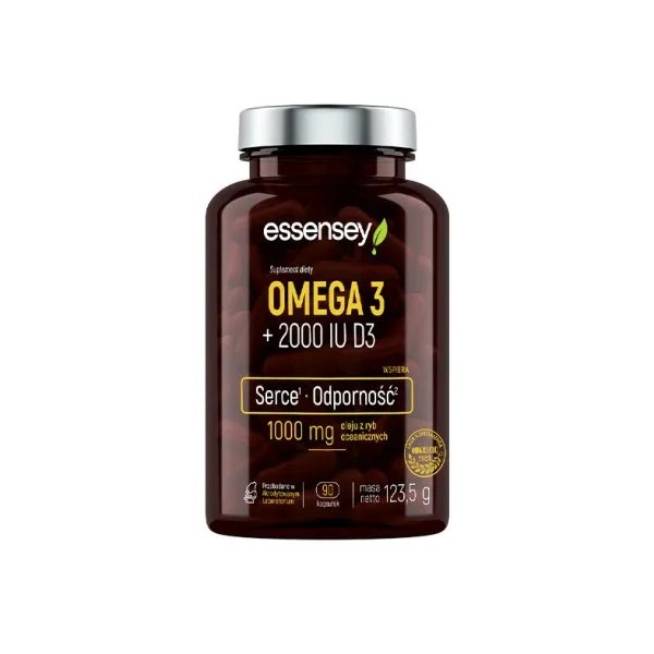 Omega 3 + 2000 IU D3 90kaps.