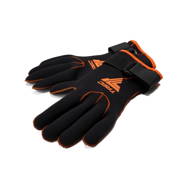 Neoprenowe rękawice do morsowania czarno-pomarańczowe COLD WATER THERMO GLOVES