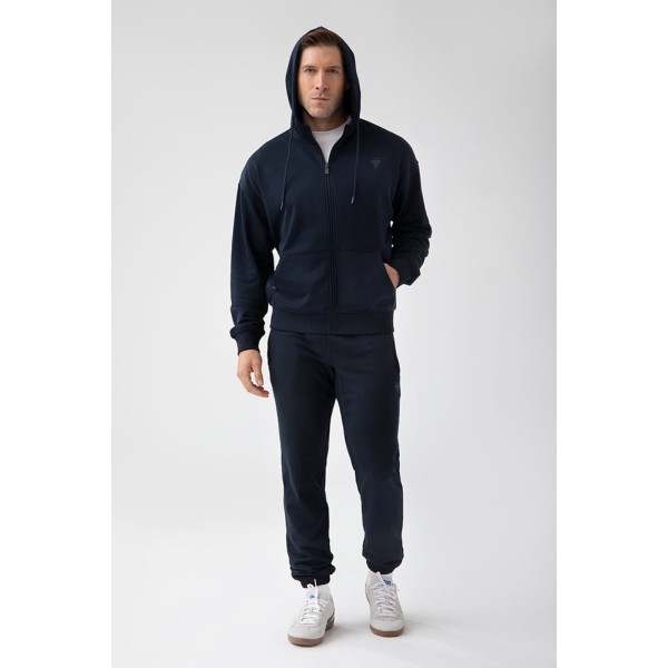 Granatowa bluza rozpinana męska TW BASIC HOODIE ZIP 181 M NAVY