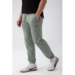 Zielone spodnie dresowe męskie TW BASIC PANTS 180 M GREEN