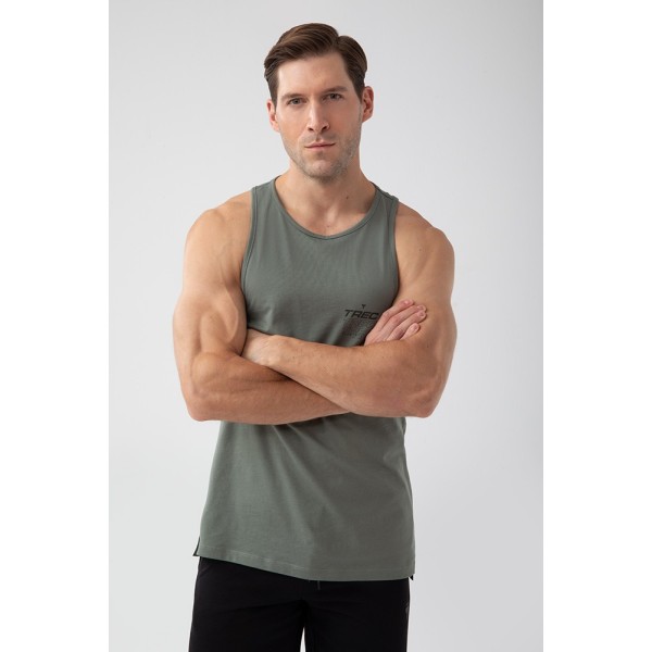 Zielony tank top męski TW BASIC TANK TOP 180 M GREEN