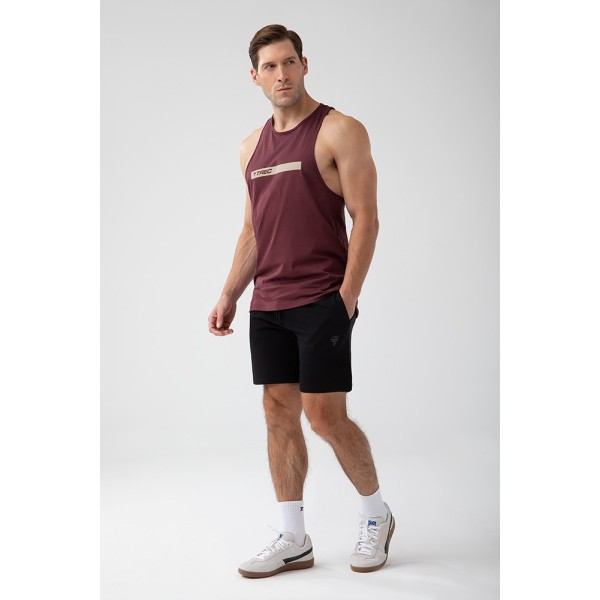 Bordowy tank top męski TW BASIC TANK TOP 181 M BURGUNDY