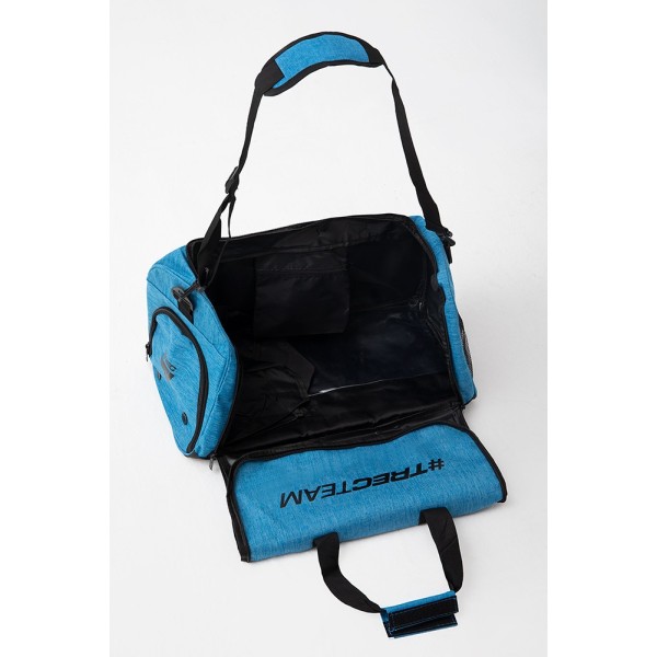 Czarno-niebieska torba sportowa TREC GYM MEDIUM BAG 014 BLACK & BLUE