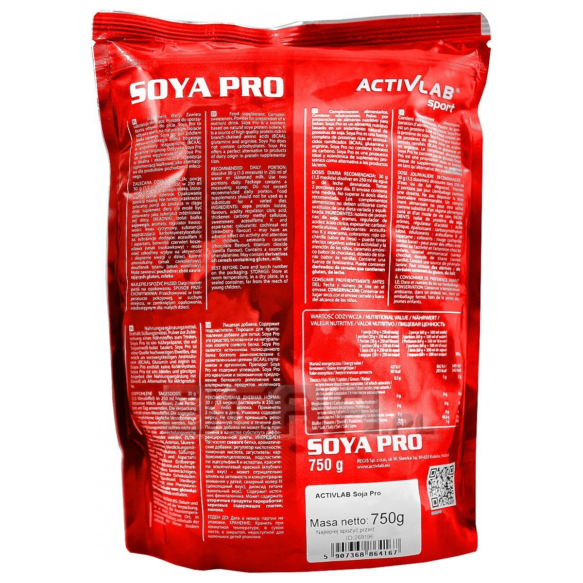 Soya Pro Activlab 750g Sklep Bcaa Pl