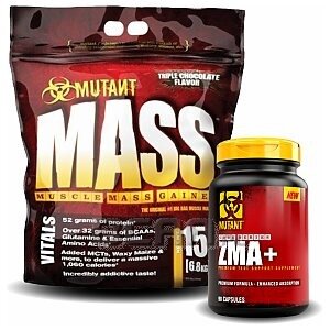 PVL Mutant Mass + Core ZMA+ 6800g + 90kaps. 1/1