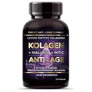 Intenson Kolagen Anti-Age + Kwas hialuronowy + Wit. C 120tab. 1/1