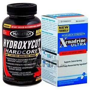 Muscletech + Cytogenix Hydroxycut Hardcore + Xenadrine Ultra 210kaps. + 100kaps. 1/1