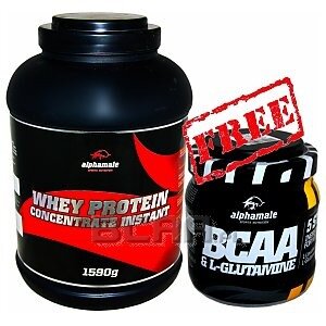 Alpha Male Whey Protein Concentrate Instant + BCAA & Glutamine 1590g + 500g  1/1