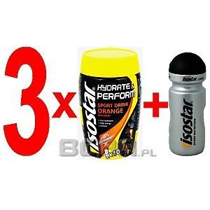 Isostar Isostar Sport Drink 3x 400g + Bidon Gratis! 1/1